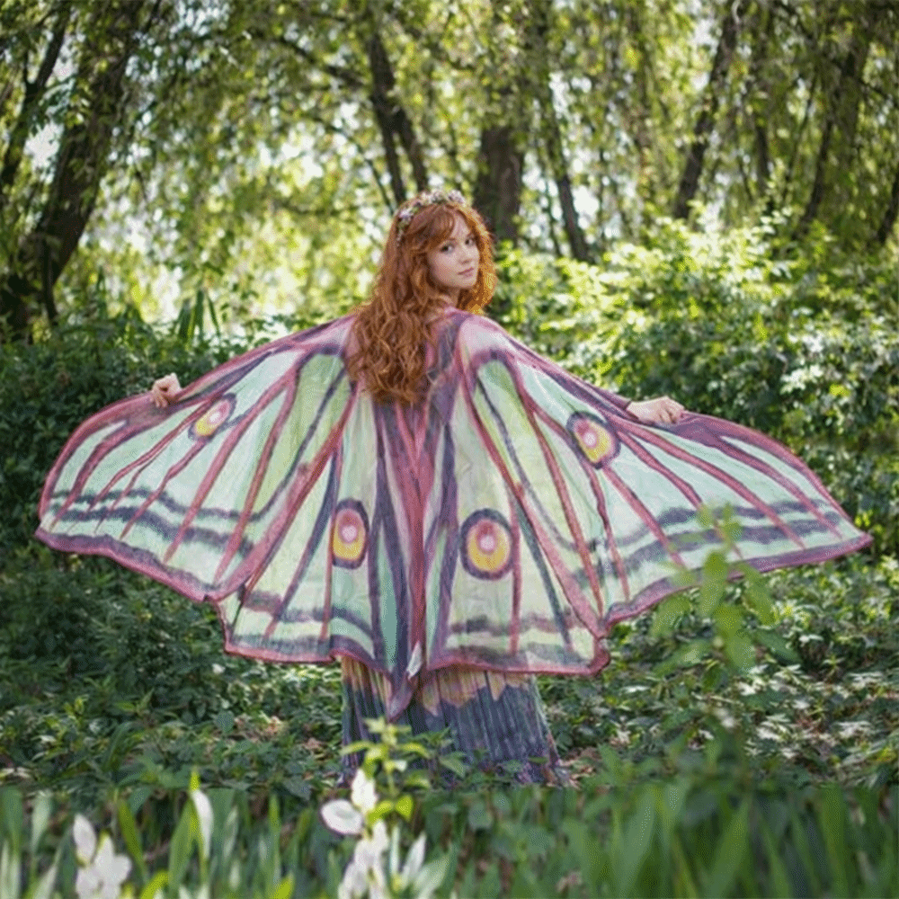Formal Dress Female - Decoration Moth Butterfly Cape Halloween Masquerade