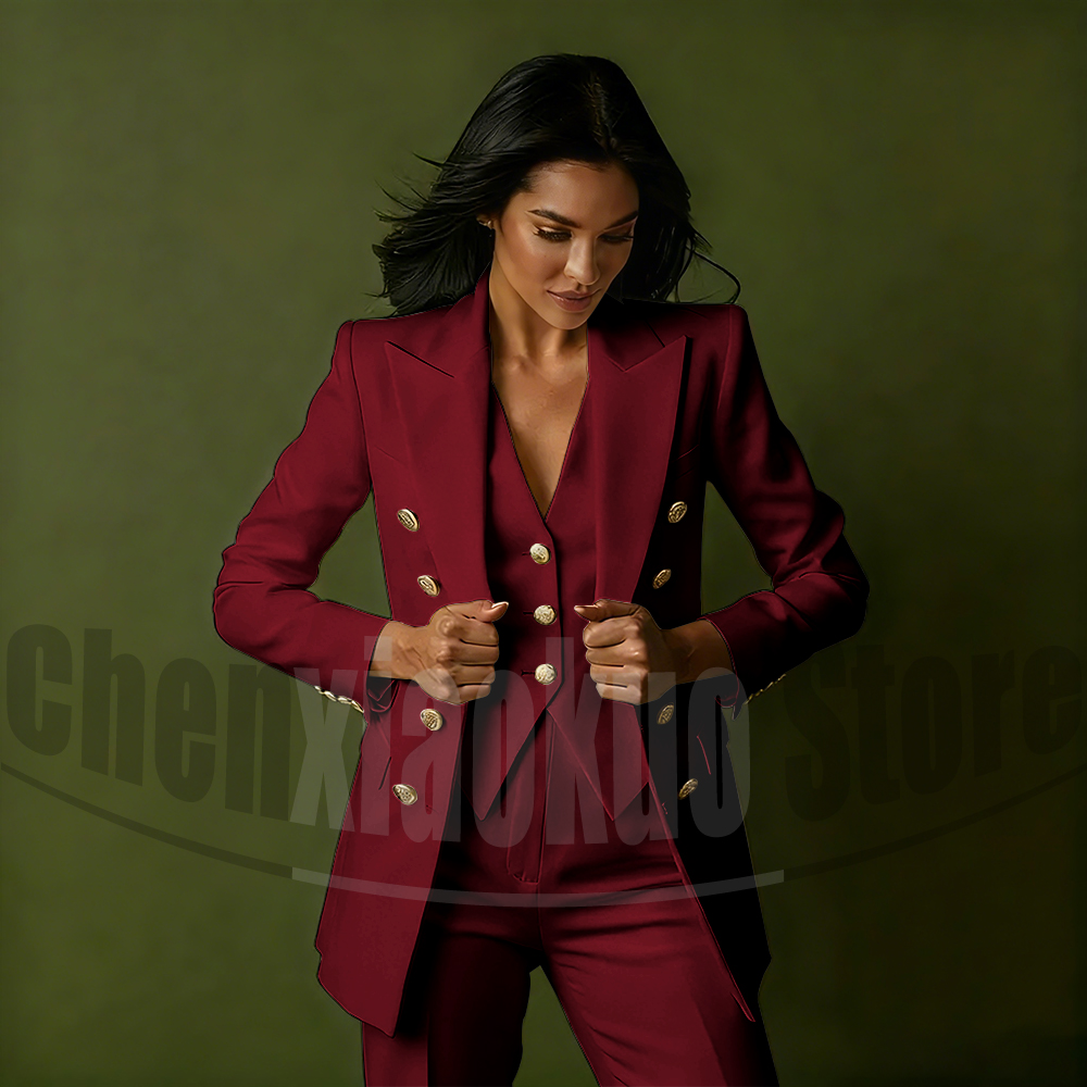 Women's Double Breasted Three  - Women Formal Wear Vest のレビューと価格