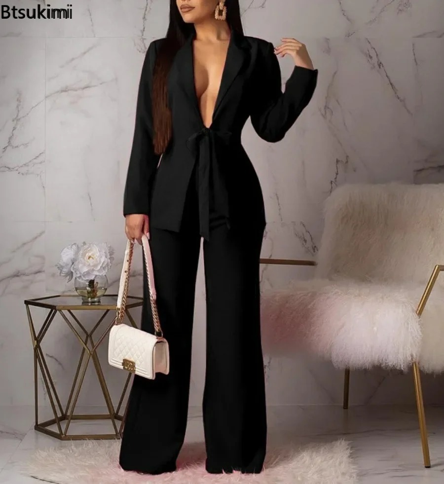 New 2026 Women's Formal Busine - Women Formal Wear With Tie のレビューと価格