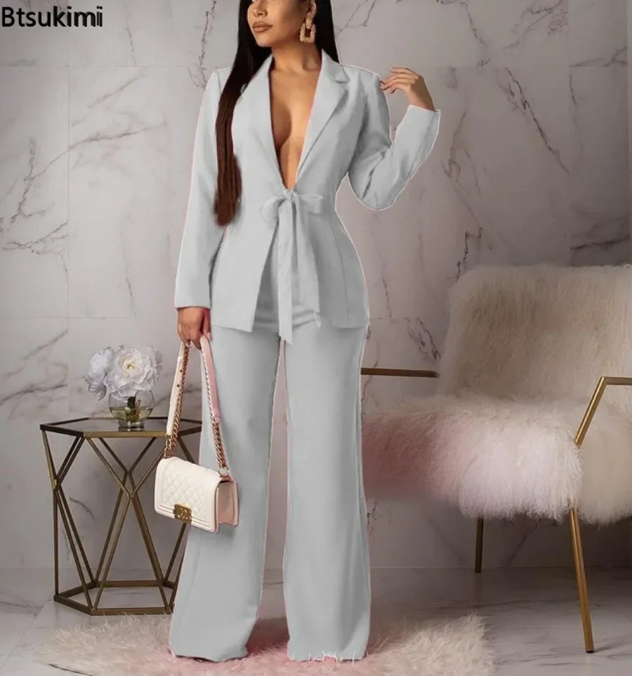 New 2026 Women's Formal Busine - Women Formal Wear With Tie のレビューと価格