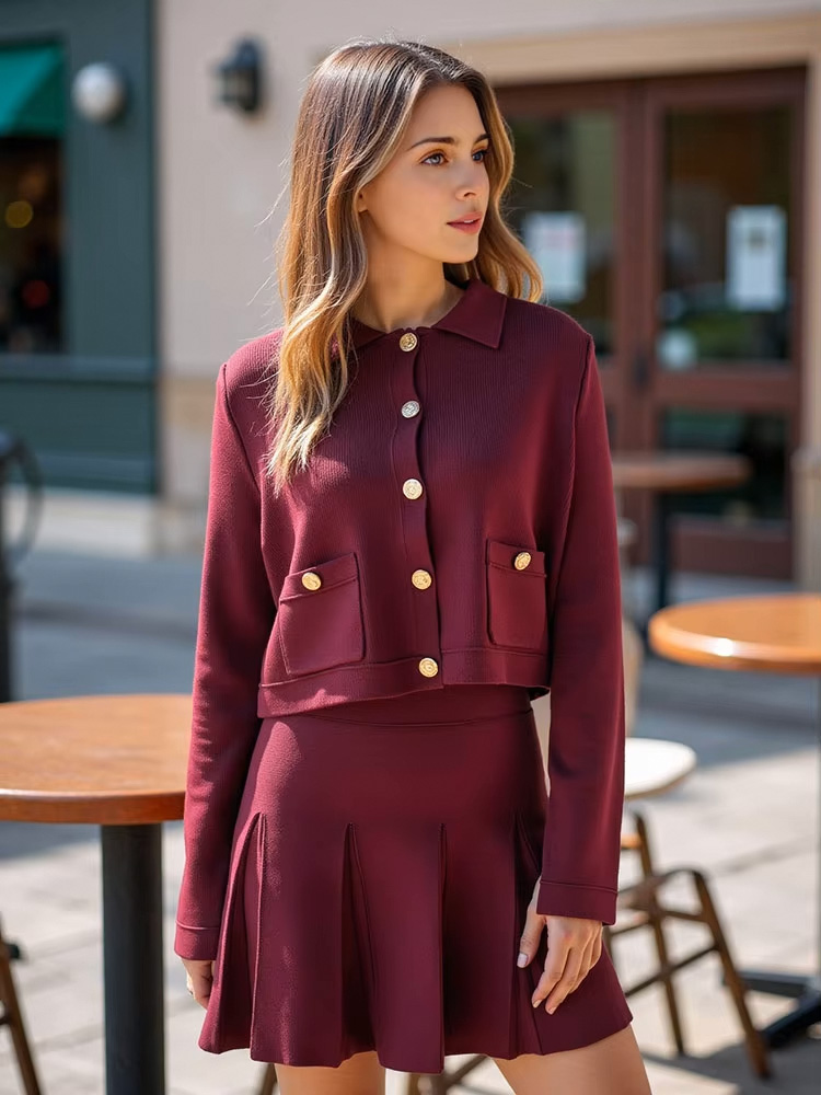 HH Elegant Women Knitted Red S - Women Formal Wear For Summer のレビューと価格