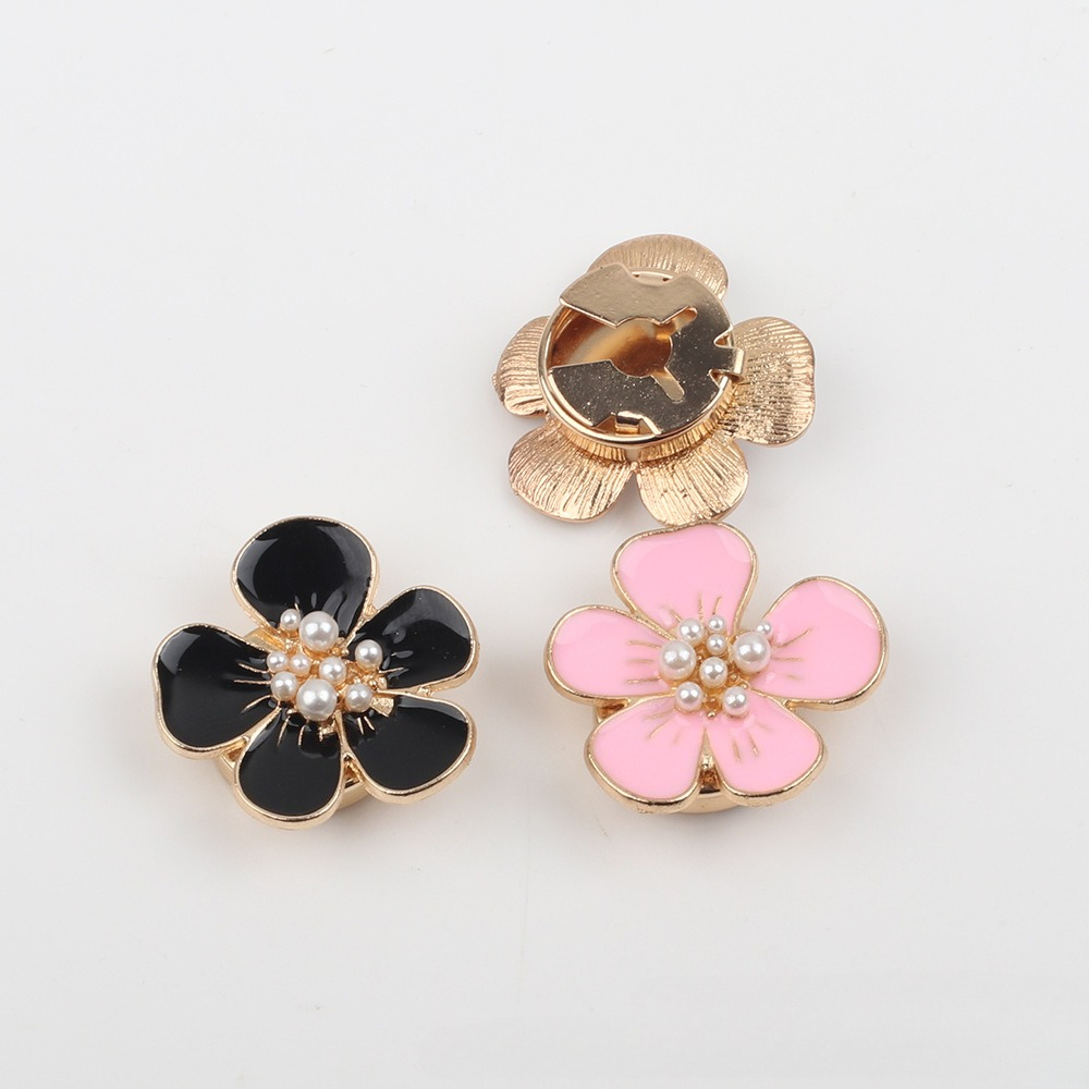 1pc Pearl Camellia Button Cove - Women Formal Wear With Tie のレビューと価格