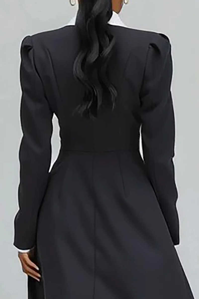 A Line Women Long Blazer Jacke - Women Formal Wear With Tie のレビューと価格