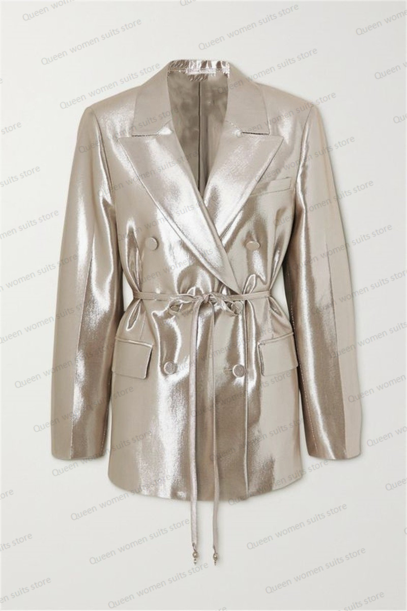 Shiny Satin Wedding Women Suit - Women Formal Wear For Wedding のレビューと価格