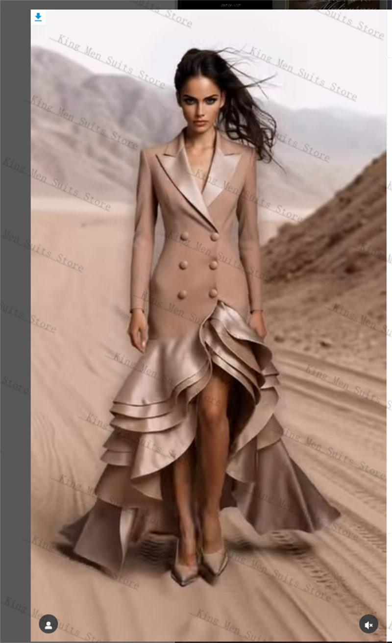 Champagne Women Suits 1 Piece  - Women Formal Wear For Wedding のレビューと価格