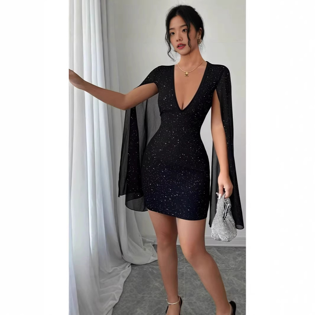 V Neck Bodycon Midi Dress Eleg - Women Formal Wear For Summer のレビューと価格
