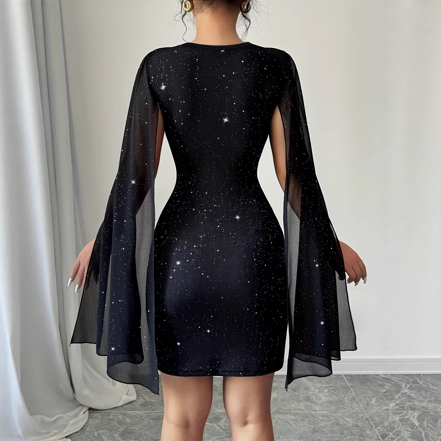 V Neck Bodycon Midi Dress Eleg - Women Formal Wear For Summer のレビューと価格