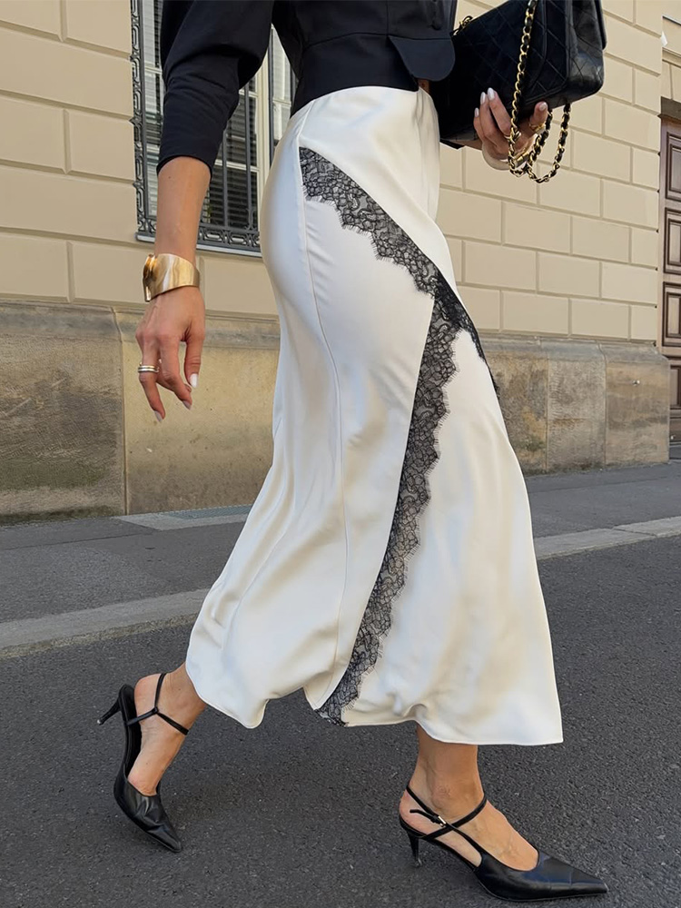 Trendix Lace Crop Top And Slit - Shift Dress Sleeveless のレビューと価格