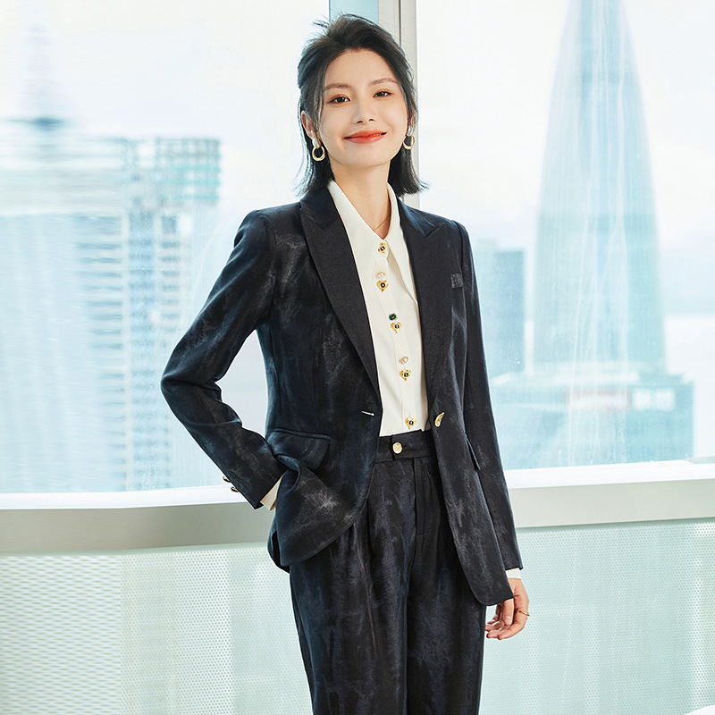 Women Golden Black Formal Pant - Women Formal Wear With Tie のレビューと価格