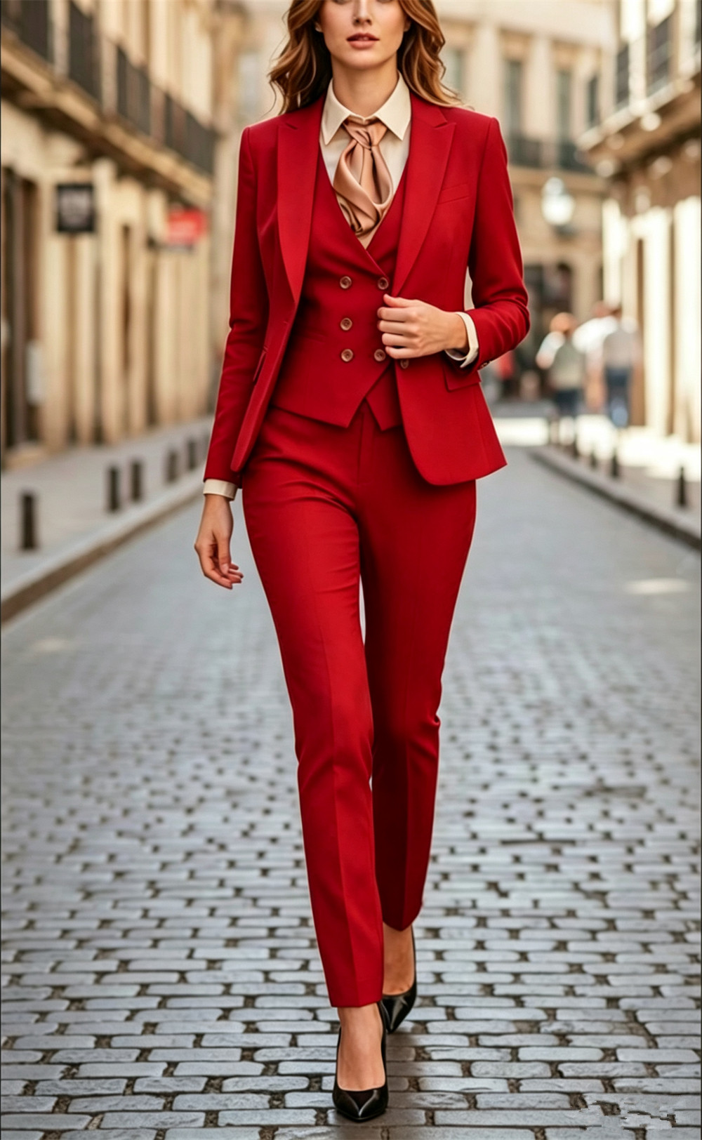 Women’s Black 3 Pieces Suit Se - Women Formal Wear Vest のレビューと価格