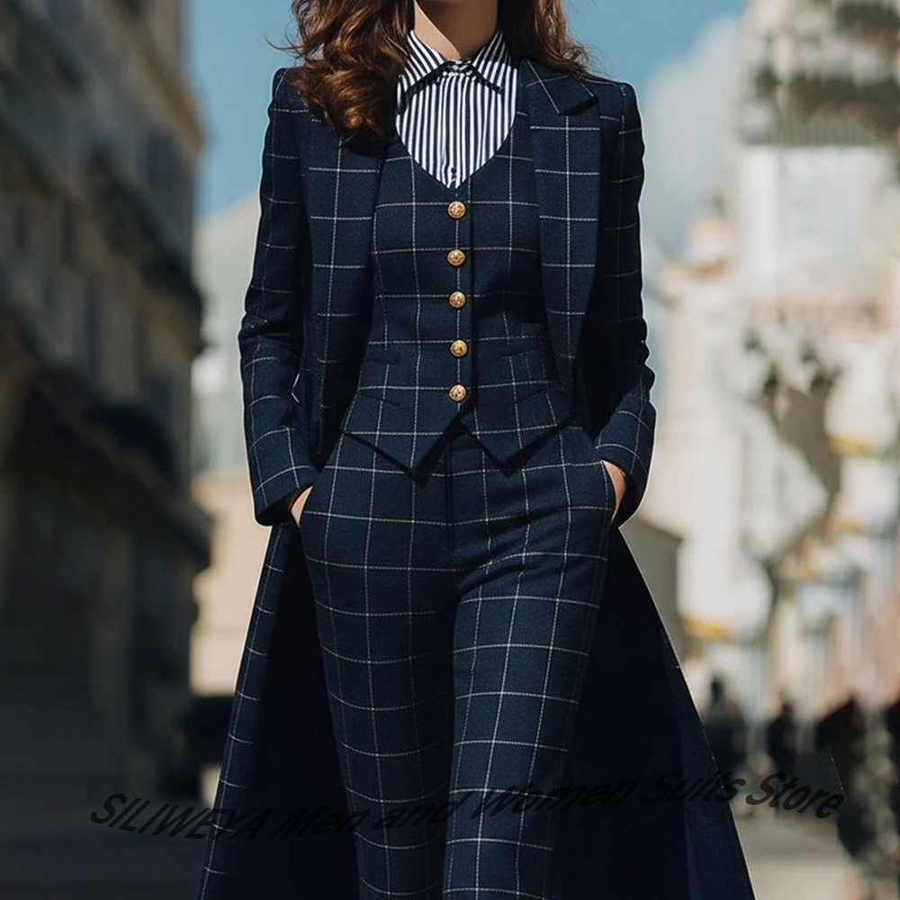 Sophisticated Navy Blue Women' - Women Formal Wear Vest のレビューと価格