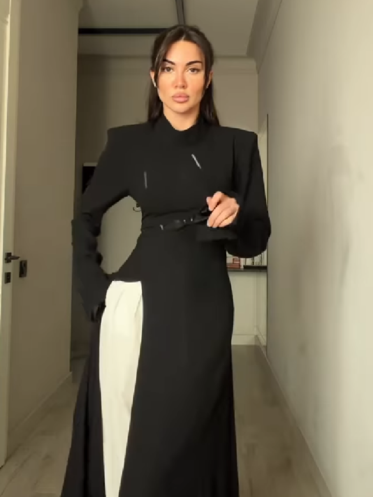 Women's Elegant High Neck Long - Women Formal Wear Outfits のレビューと価格