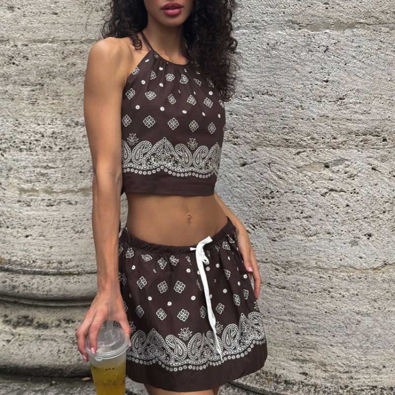 BWQ Vintage Print Dress Sets W - Shift Dress Sleeveless のレビューと価格