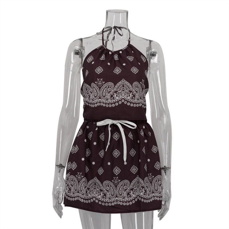 BWQ Vintage Print Dress Sets W - Shift Dress Sleeveless のレビューと価格