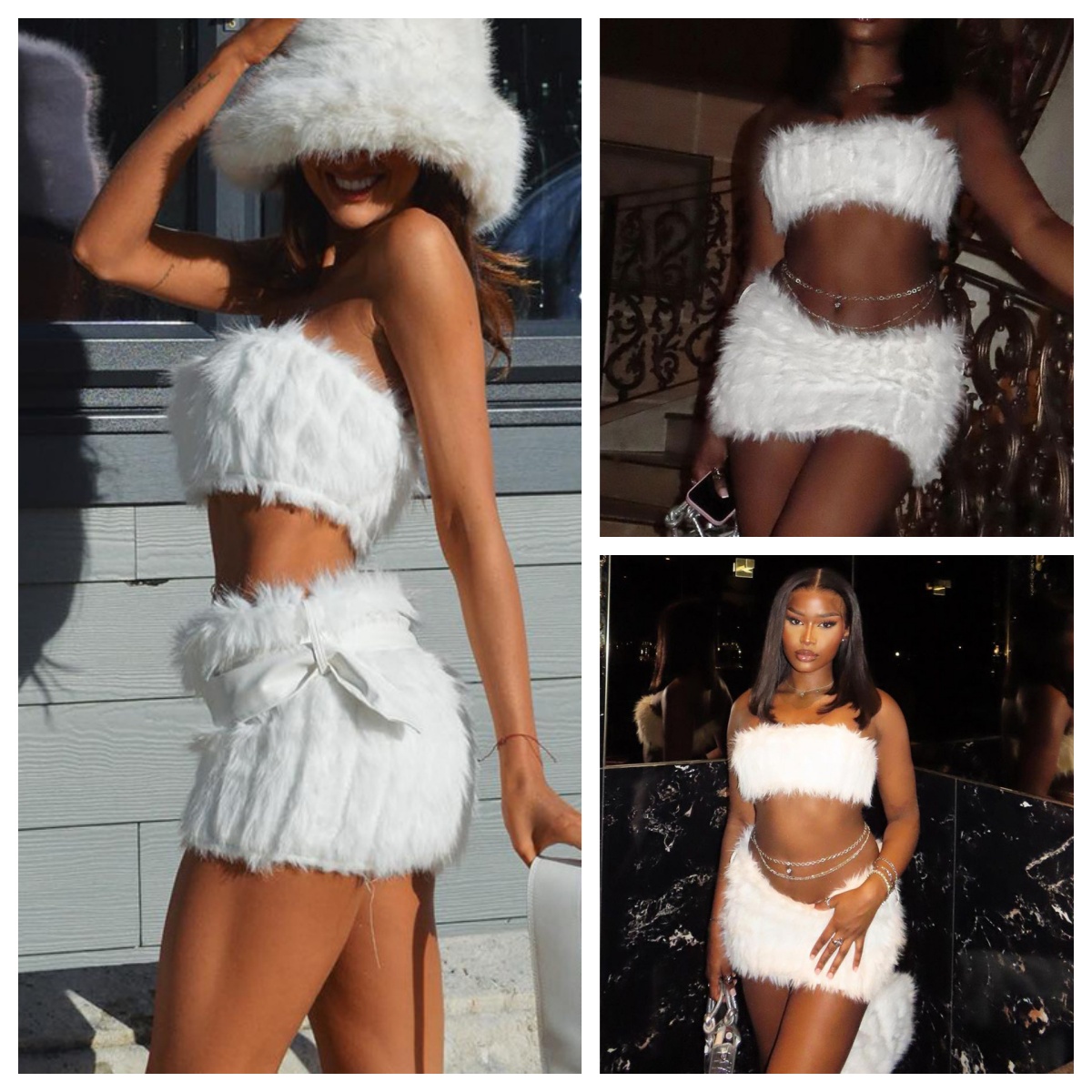 Y2K Coquette Cute Fluffy Knit  - Shift Dress Sleeveless のレビューと価格