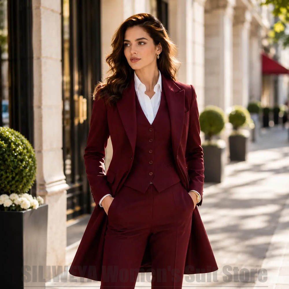 Fashion Women 3 Piece Suit Ele - Women Formal Wear Vest のレビューと価格