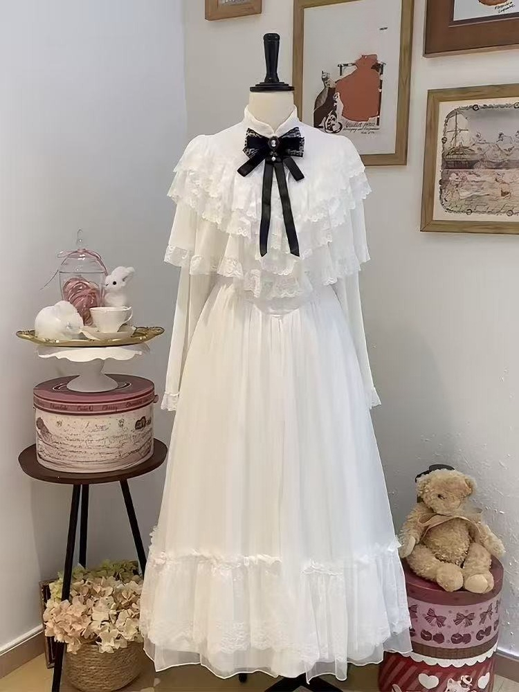 Japanese Short Sleeve Bow Lace - Women Formal Wear Outfits のレビューと価格