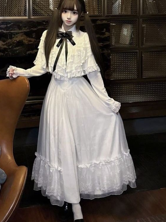 Japanese Short Sleeve Bow Lace - Women Formal Wear Outfits のレビューと価格