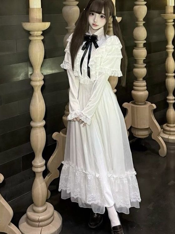 Japanese Short Sleeve Bow Lace - Women Formal Wear Outfits のレビューと価格