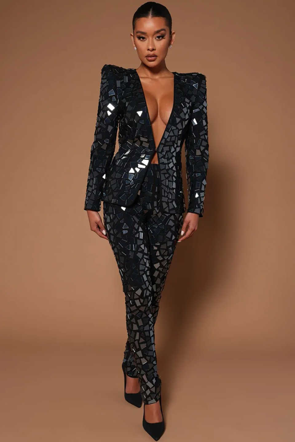 Designer Big Diamonds Women Pa - Women Formal Wear With Tie のレビューと価格
