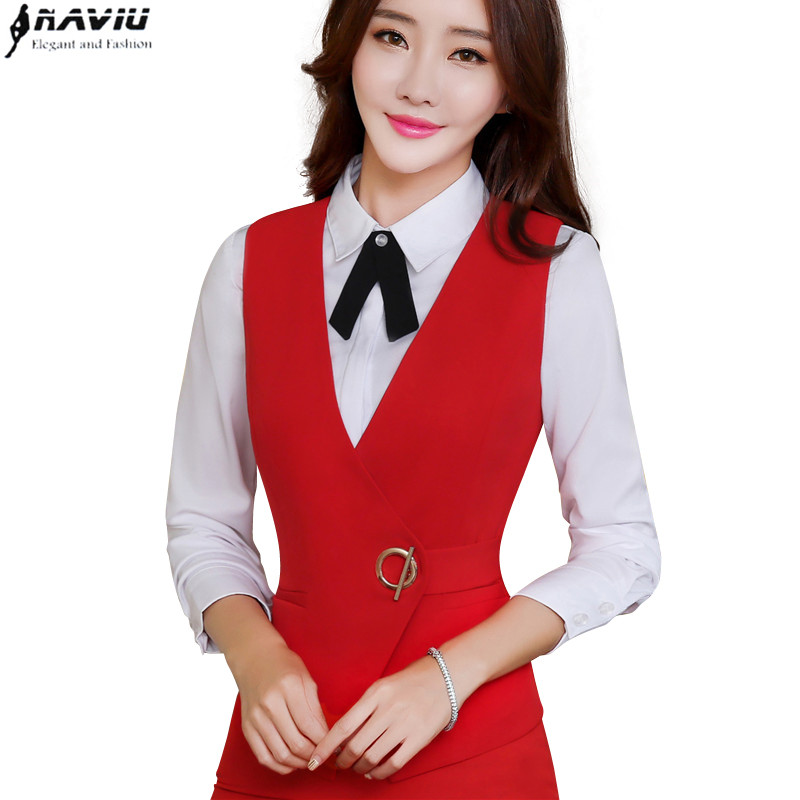 Naviu High Quality Tops Busine - Women Formal Wear Vest のレビューと価格
