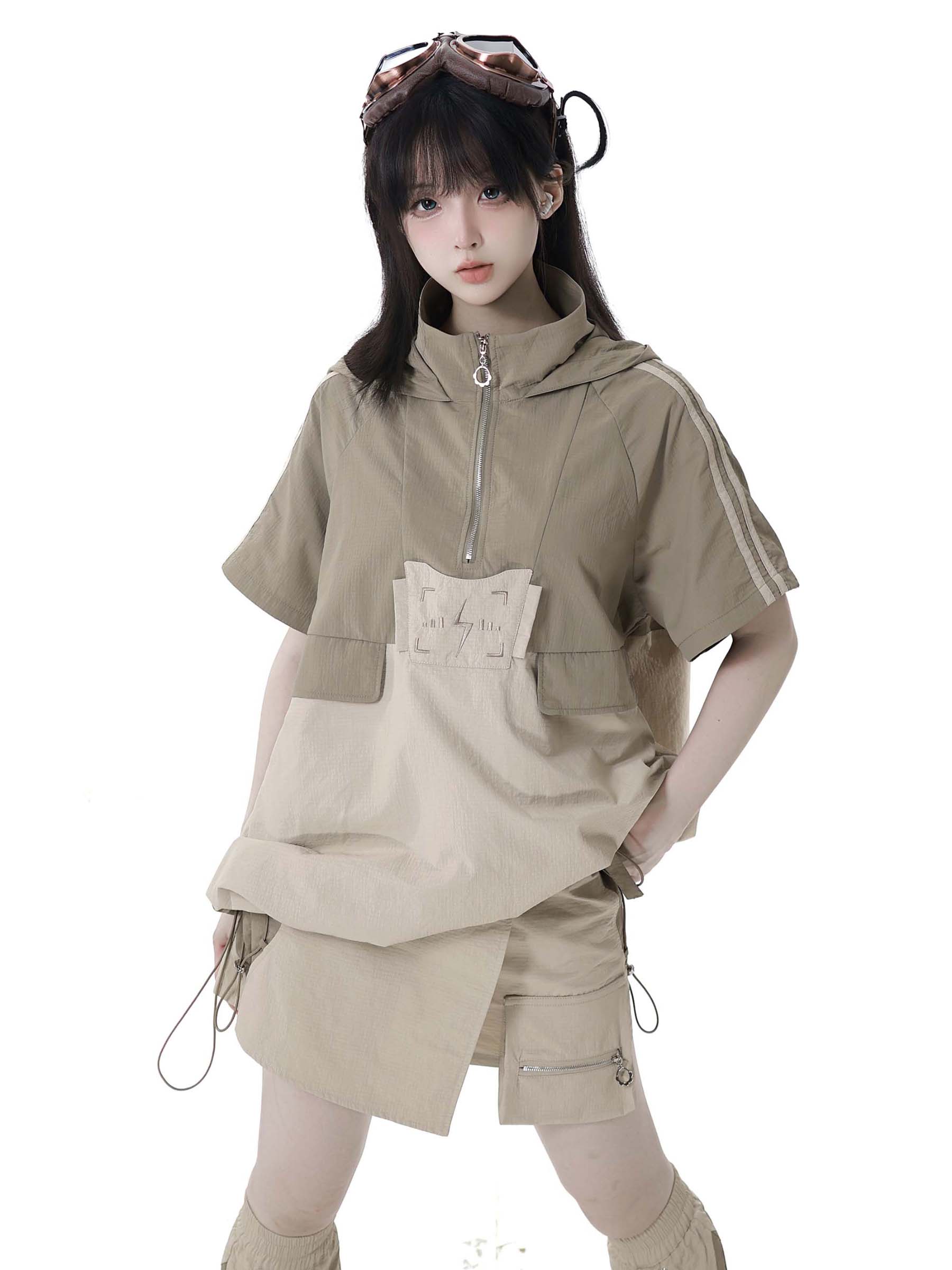 Lightweight Breathable Khaki E - Shift Dress Sleeveless のレビューと価格