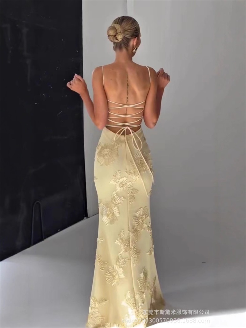 Yellow Embroidery Women Prom D - Women'S Holiday Formal Wear のレビューと価格