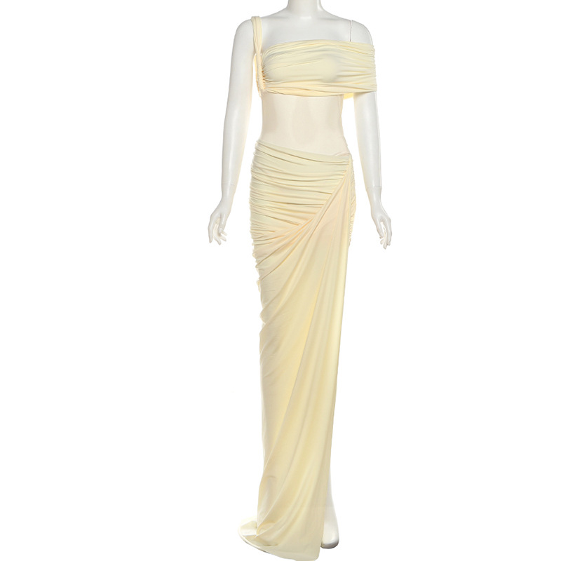 Yellow Women Prom Dress 2 Pcs  - Women'S Holiday Formal Wear のレビューと価格