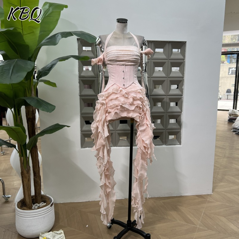 KBQ Solid Spliced Tassel Irreg - Women Formal Wear For Summer のレビューと価格