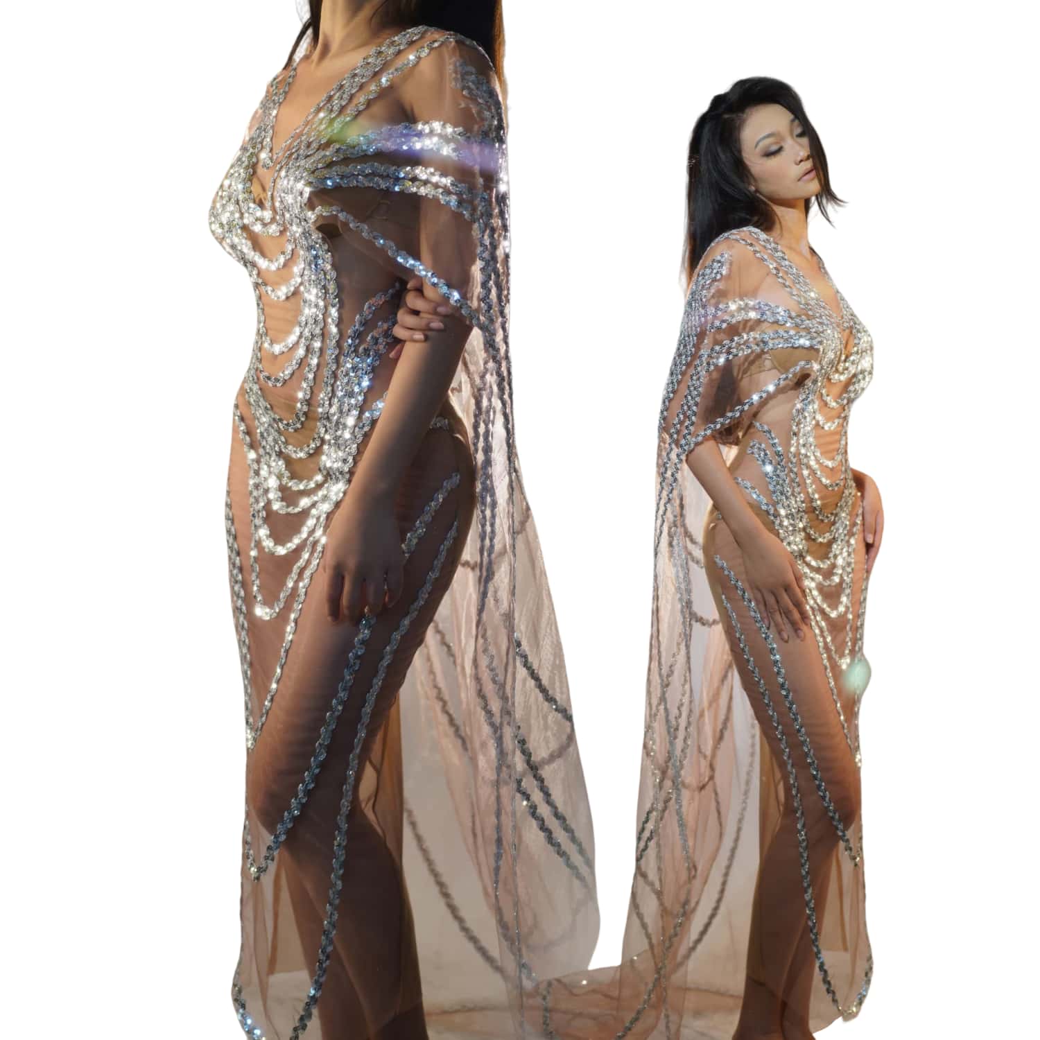 Silver Sequins Dress Birthday  - Shift Dress Sleeveless のレビューと価格