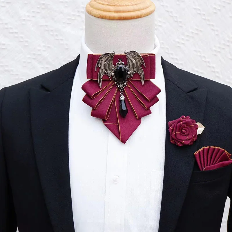 Men's Bow Tie Brooch Set Briti - Women Formal Wear With Tie のレビューと価格