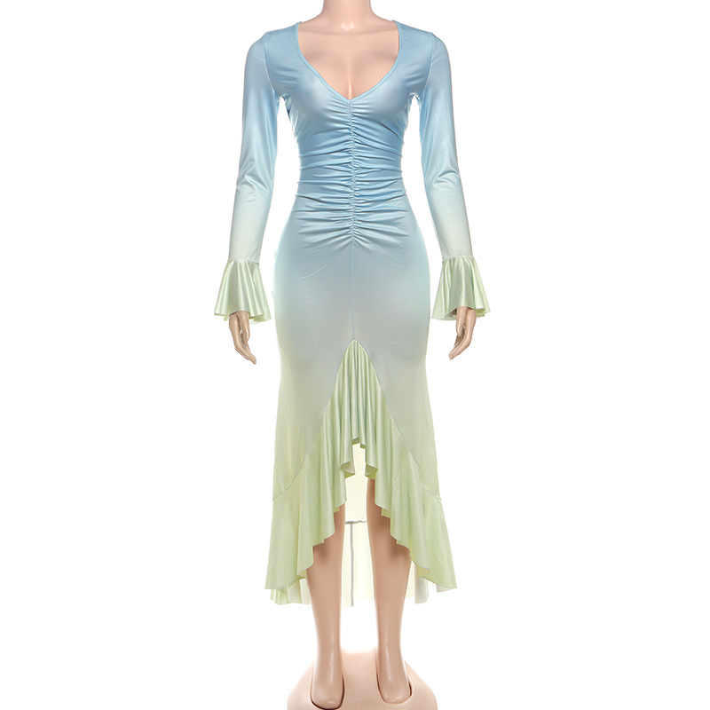 Gradient Blue Women Prom Dress - Women'S Holiday Formal Wear のレビューと価格