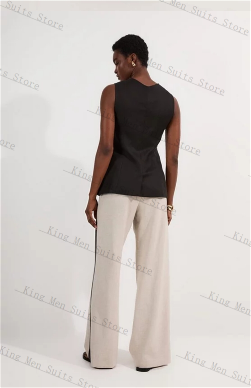 Black Formal Women Suits Set 2 - Women Formal Wear Vest のレビューと価格